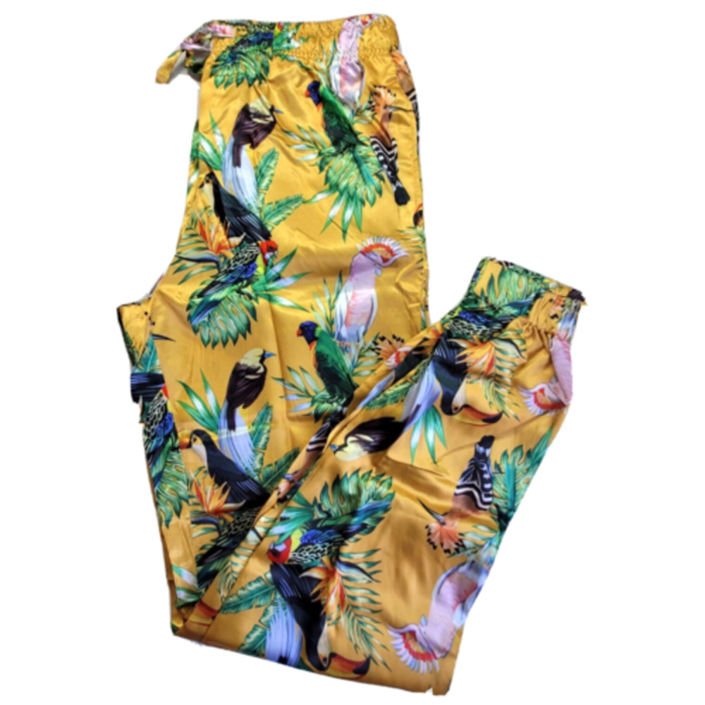 Birds of Paradise Men's Pajama Lounge Sleep Jogger Pants Medium 32-34 Comfort